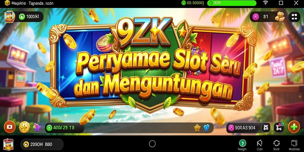 Tampilan seru saat bermain Slot di 9ZK dengan hadiah menarik.
