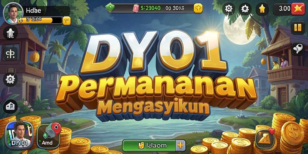 Tampilan gameplay DY01 yang menarik dan penuh warna.