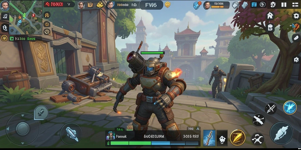 Tangkapan layar gameplay FW66 menunjukkan pertempuran intens dalam strategi yang mendebarkan.