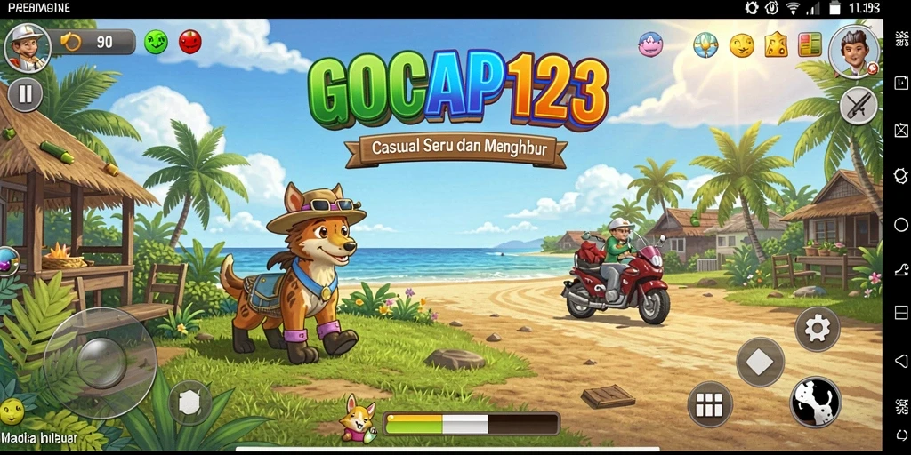Screenshot menunjukkan gameplay seru dan menarik dari GOCAP123.