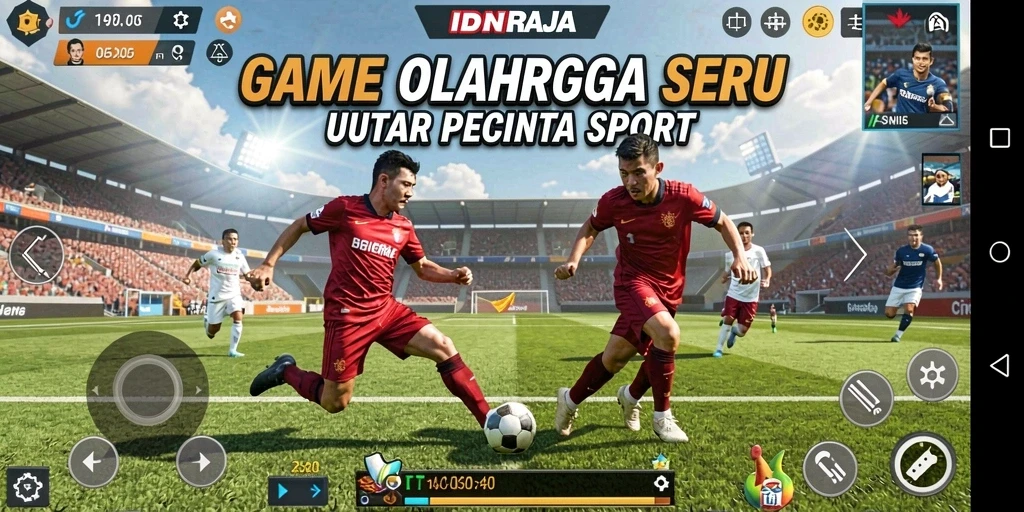 Tampilan gameplay seru di <strong>IDNRAJA</strong> yang menunjukkan momen pertandingan mendebarkan.