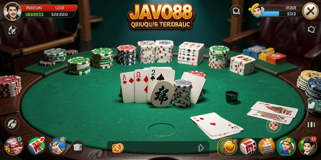 Tampilan utama JAVO88 dengan gameplay QiuQiu yang menarik.