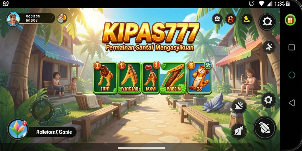 Tampilan gameplay KIPAS777 yang penuh warna dan mengasyikkan.