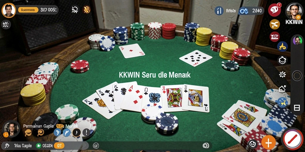 Screenshot gameplay Gaple yang seru dan interaktif.