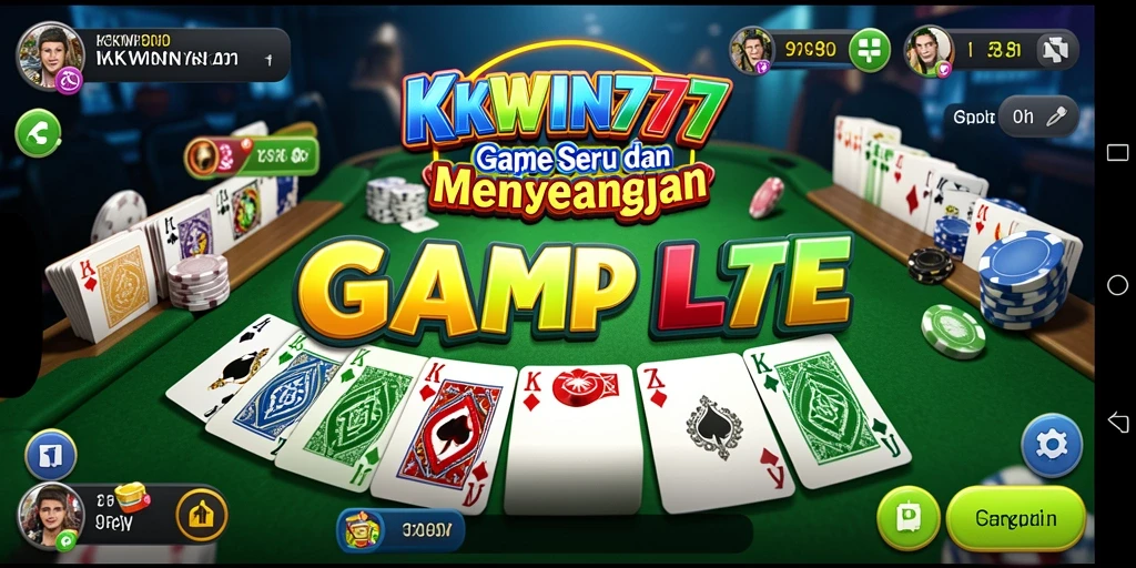 Screenshot gameplay KKWIN777 menunjukkan aksi seru Gaple.