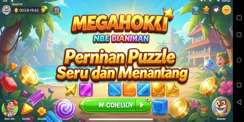 Tampilan gameplay <strong>MEGAHOKI</strong> yang seru dan penuh warna.