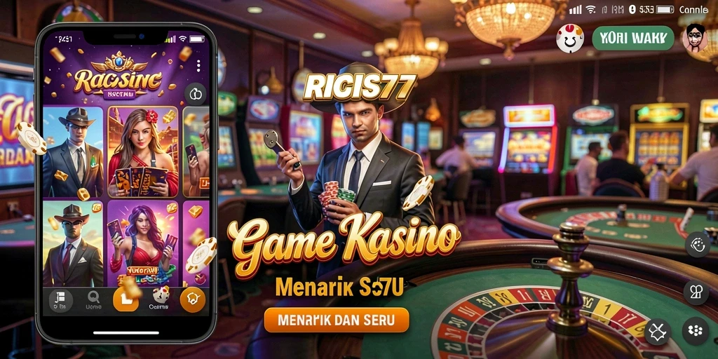 Gameplay kasino yang seru dan penuh warna dari RICIS77.
