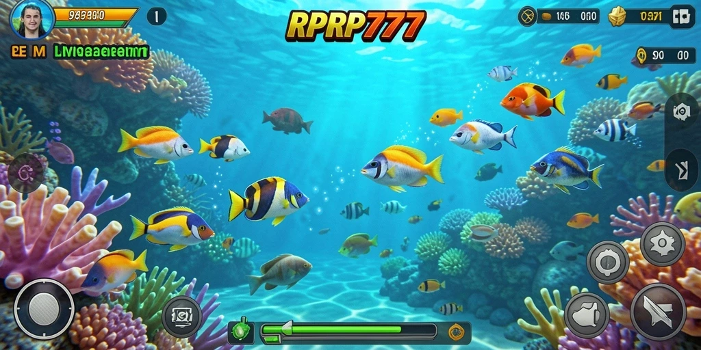 Tampilan gameplay RPRP777 yang penuh warna dan seru.
