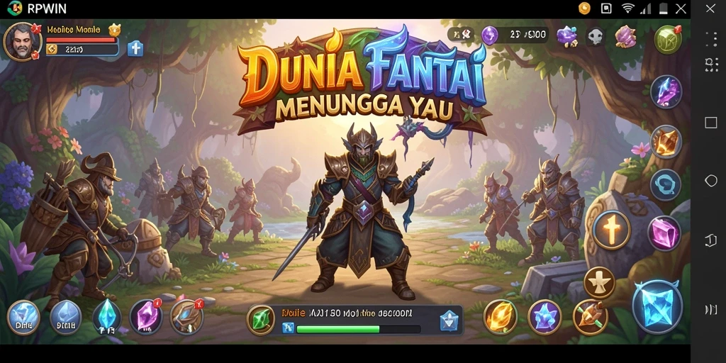 Tangkapan layar gameplay RPWIN menunjukkan aksi pertempuran yang mendebarkan.