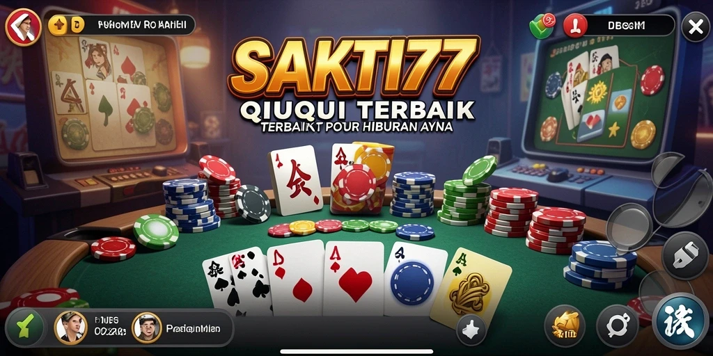 Screenshot SAKTI77 menampilkan serunya permainan QiuQiu dengan teman.