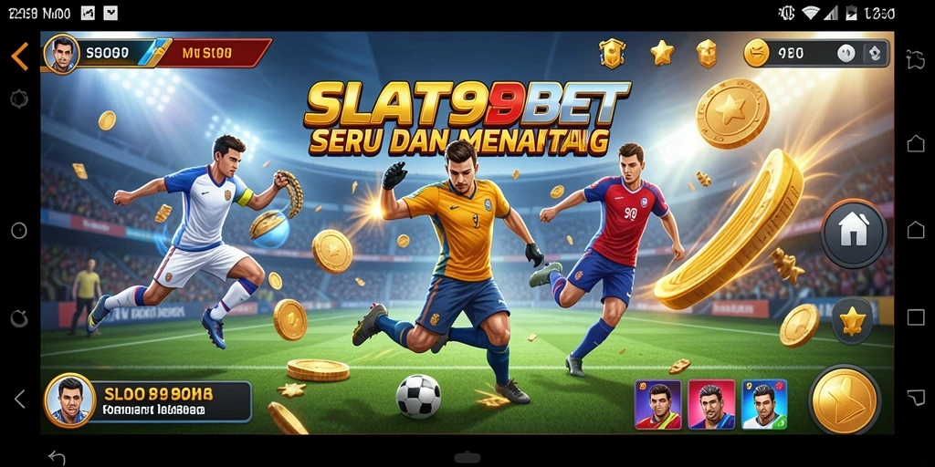 Tampilan menarik dari gameplay SLOT99BET yang menampilkan berbagai permainan olahraga.