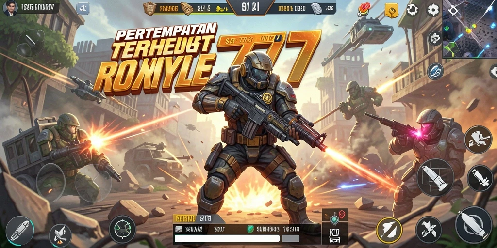 Screenshot dari gameplay mendebarkan SR777 dalam genre Battle Royale.