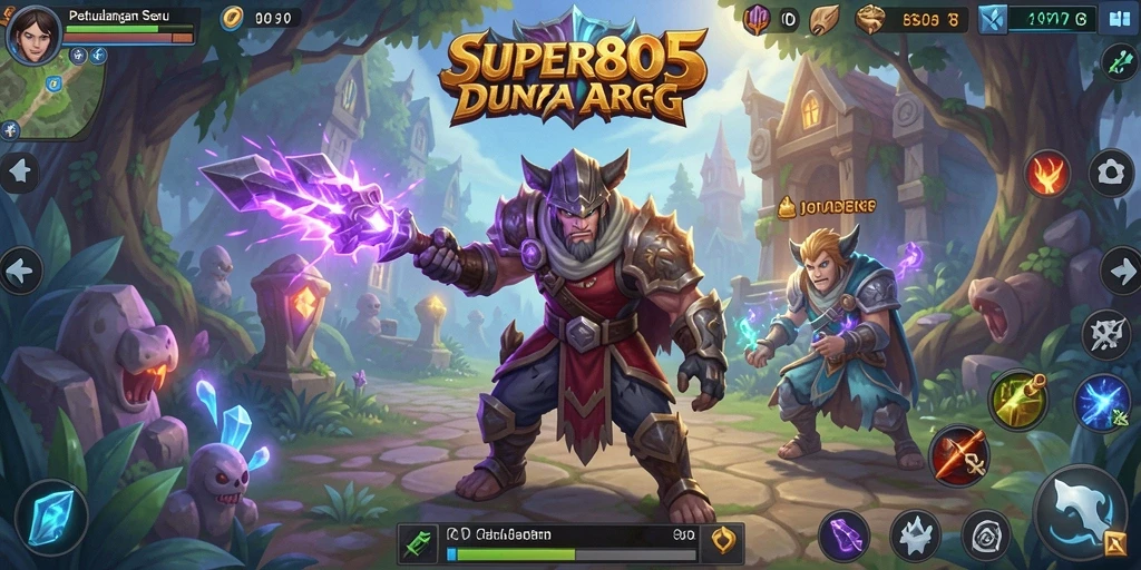 Tangkapan layar gameplay <strong>SUPER805</strong> di dunia fantasi ARPG yang menakjubkan.