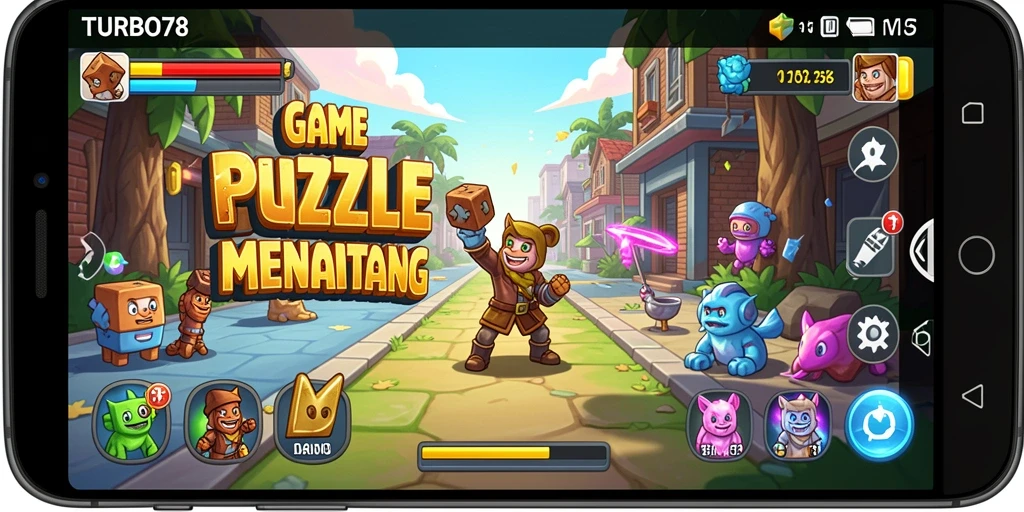 Tampilan gameplay TURBO78 yang penuh warna dan menarik.