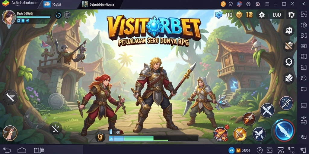 Tampilan gameplay VISITORBET yang penuh aksi dan petualangan.